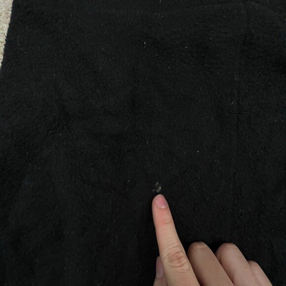 Patagonia Womens Sweatpants Joggers Fleece Pants Black Size 10 USA MADE w Logo - Picture 8 of 10